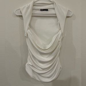 Zara draped top